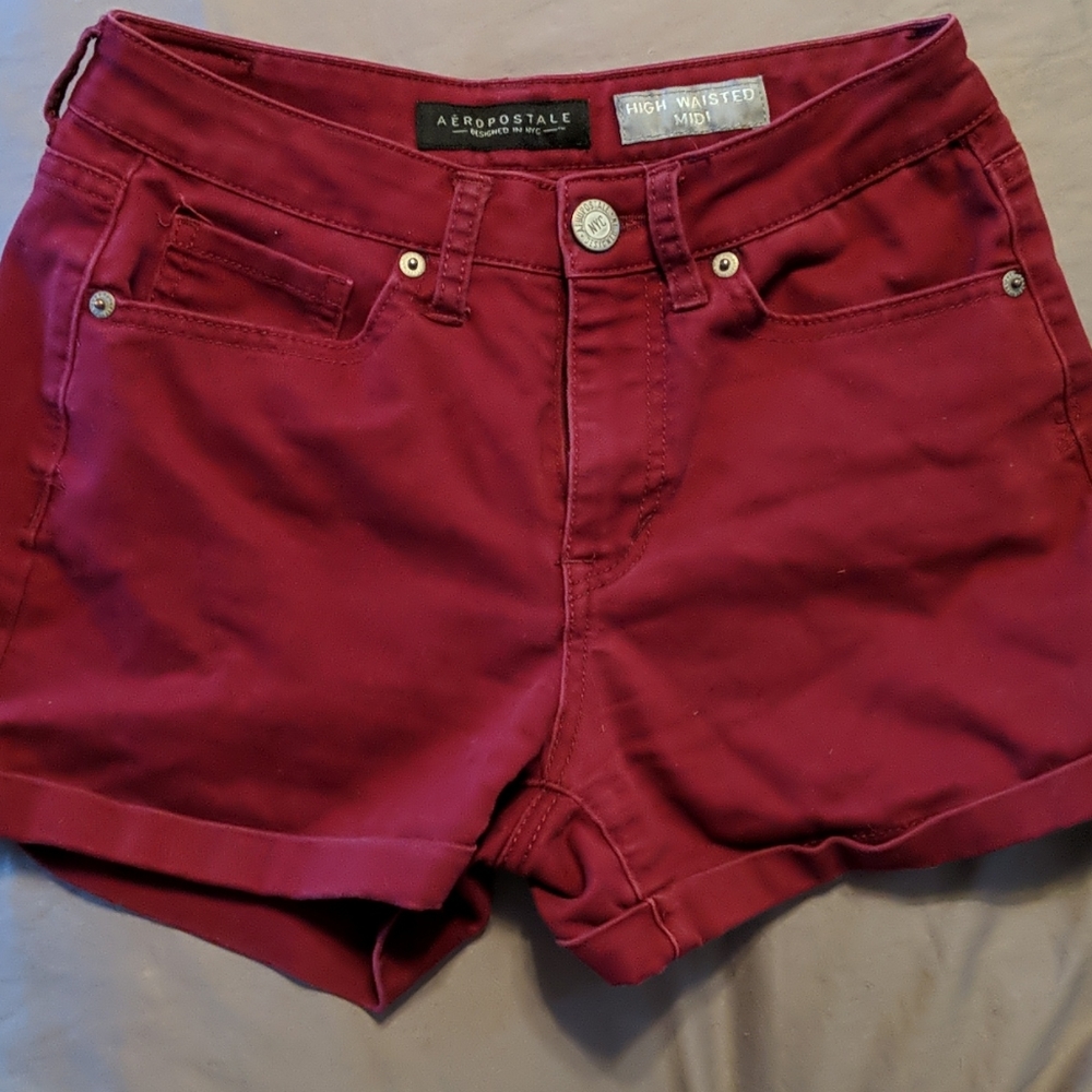 Aeropostale high waisted midi shorts size 0